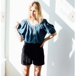 THE GREAT. Blue Blouse